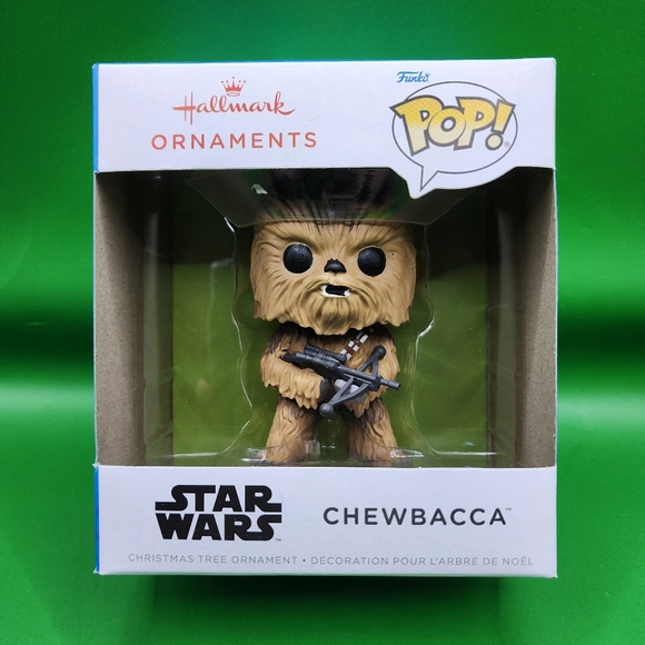 Hallmark Star Wars Chewbacca Funko Pop Christmas Tree Ornament - New - Picture 1 of 4